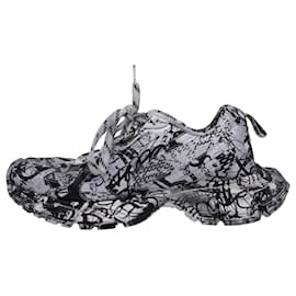 Balenciaga-Balenciaga 3XL Extreme Graffiti Low-Top Sneakers in Multicolor Polyurethane-Multiple colors,Other