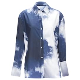 Alexander Mcqueen-Alexander Mcqueen 2022 Sky Cloud Blue Cotton Cuff Button Down Shirt It38 Xs-Blue