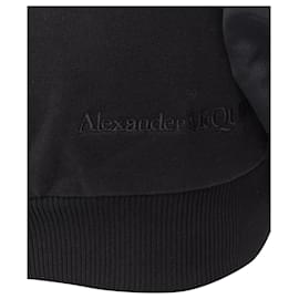 Alexander Mcqueen-Alexander Mcqueen Cotton Black Ultra Puff Sleeve Off Shoulder Sweater It36 Xxs-Black