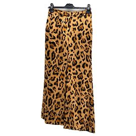 Pantalones de seda T.US 2 de L'Agence Beige