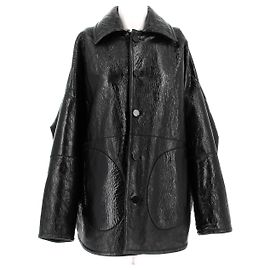 Valentino Garavani Jacken T.IT 40 Leder Schwarz