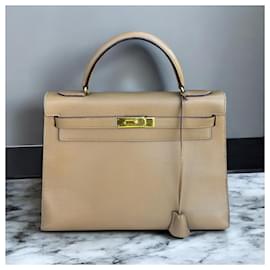 Hermès-Sac Birkin Hermes Kelly 32 Epsom Sellier Vintage 1988-Autre
