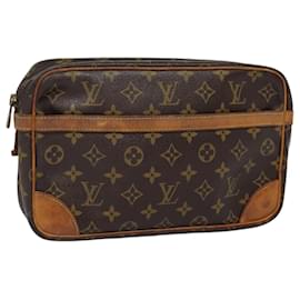 Louis Vuitton-LOUIS VUITTON Monogram Compiegne 28 Clutch Bag M51845 LV Auth 89172-Monogram