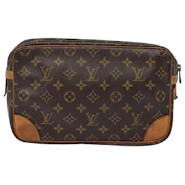 Louis Vuitton-LOUIS VUITTON Monogram Compiegne 28 Clutch Bag M51845 LV Auth 89172-Monogram