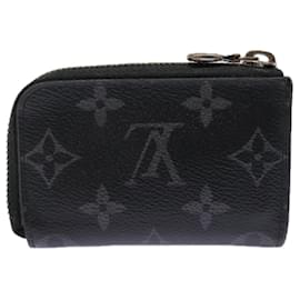 Louis Vuitton-LOUIS VUITTON Monogram Eclipse Porte monnaie Jour Coin Purse M63536 Auth 89055-Monogram