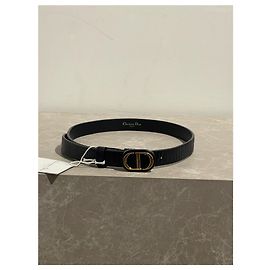 DIOR Gürtel T.CM 80 Leder Schwarz