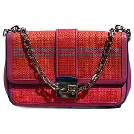 DIOR Bolsos T. Mimbre Rosa
