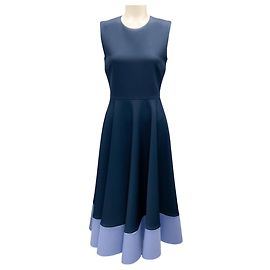 Roksanda Robe Midi A-Line Sans Manches Bleu Marine / Bleu Clair Bleu Marine