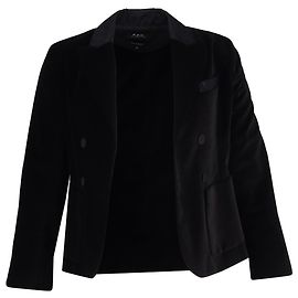Apc A.P.C. Blazer aus schwarzem Samt Schwarz