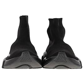 Balenciaga-Balenciaga Speed Trainer Shoes in Black Polyester-Black