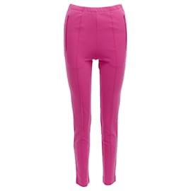 Balenciaga-Balenciaga Demna 2017 Pink Zip Pockets Tapered High Waist Jogger Pants Fr36 S-Pink