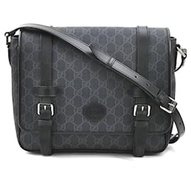 Gucci-Gucci GG Supreme Shoulder Bag-Brown,Black