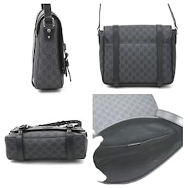 Gucci-Gucci GG Supreme Shoulder Bag-Brown,Black