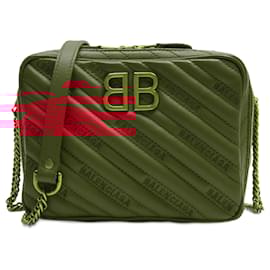 Balenciaga-Balenciaga Red Leather Shoulder Bag-Red