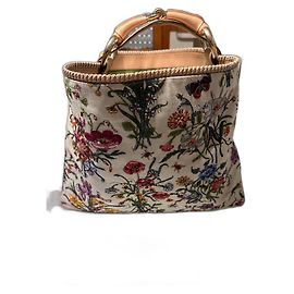 Gucci Bolsa hobo floral com lantejoulas Branco