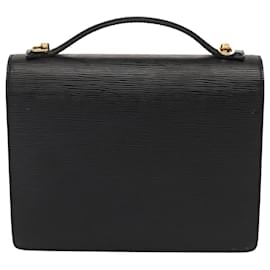 Louis Vuitton-LOUIS VUITTON Epi Monceau 28 Hand Bag Black M52122 LV Auth tb1181-Black