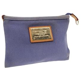Louis Vuitton-LOUIS VUITTON Antigua Pochette Platt PM Pouch Blue M40070 LV Auth th5273-Blue