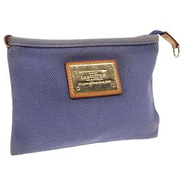 LOUIS VUITTON Antigua Pochette Platt PM Pouch Blu M40070 LV Auth th5273 Blu