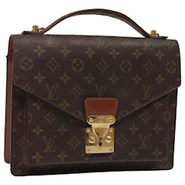 Louis Vuitton-LOUIS VUITTON Monogram Monceau 28 Hand Bag 2way M51185 LV Auth 89530-Monogram