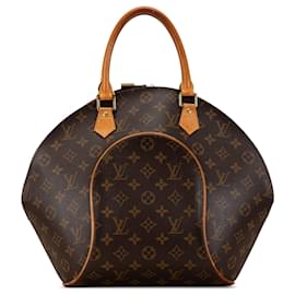 Louis Vuitton-Brown Louis Vuitton Monogram Ellipse MM Handbag-Brown