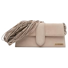 Jacquemus-Beige Jacquemus Le Bambino Long Ficiu Shoulder Bag-Beige