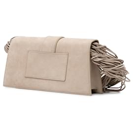 Jacquemus-Beige Jacquemus Le Bambino Long Ficiu Shoulder Bag-Beige