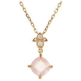 Collana in oro Cartier con diamanti e quarzo rosa D'oro