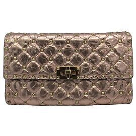 VALENTINO GARAVANI Purses, wallets & cases T.  Leather Golden