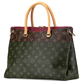 Louis Vuitton-Brown Louis Vuitton Monogram Pallas MM Satchel-Brown