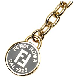 Fendi-Black Fendi Leather Woven Chain Belt-Black
