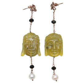 Autre Marque NON SIGNE / NON SIGNÉ Boucles d'oreilles T. Métal Vert