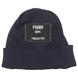 Fendi-FENDI Hats T.International M Cashmere-Navy blue