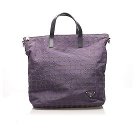 Sac cabas Prada Tessuto gris Gris