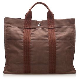 Hermès Sac cabas Hermes Herline MM marron Marron