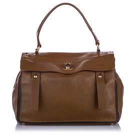 YVES SAINT LAURENT Sacs à main T. Cuir Marron