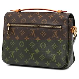 Louis Vuitton-Brown Louis Vuitton Monogram Pochette Metis Satchel-Brown