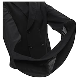 Comme Des Garcons-Comme Des Garcons 1990 Infinity Loop Sleeve Double Breasted Blazer Jacket S-Black