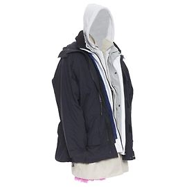 Giacca parka foderata rosa a 7 strati di Balenciaga Nero