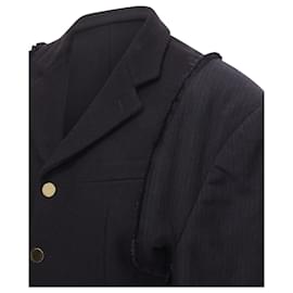 Comme Des Garcons-vintage COMME DES GARCONS 1993 black reconstructed shoulder padded blazer-Black