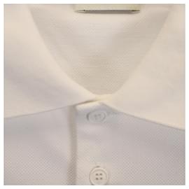 Saint Laurent-Saint Laurent Paris Cassandre Polo Shirt in White Cotton-White