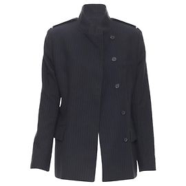 Blazer minimalista grigio a righe Gucci Tom Ford 2001 It42 M Grigio