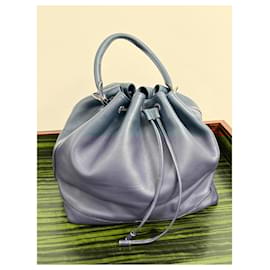 Louis Vuitton-Louis Vuitton Noé Haute Maroquinerie Bucket Bag Shoulder Bag-Blue