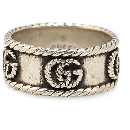 Gucci GG Marmont Torchon Ring aus Sterlingsilber Silber