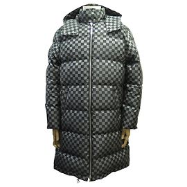 NINE LONG DOWN JACKET LOUIS VUITTON 1A5IBT COAT 40 XS GRAPHITE SILVER Grey