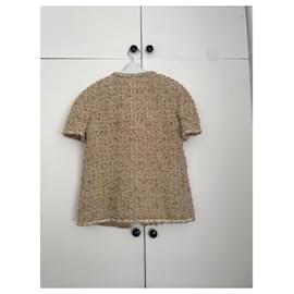 Chanel-2019 runway Gold Jacket-Golden