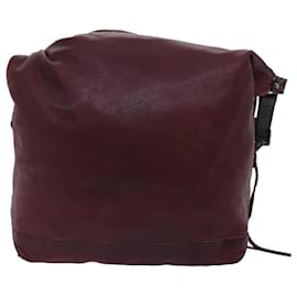 Balenciaga-BALENCIAGA The Men's Day Shoulder Bag Leather Red 141175 Auth bs17887-Red