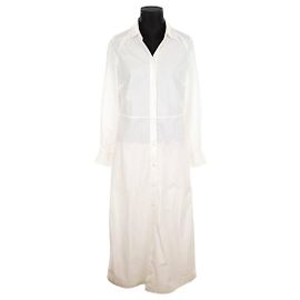 Maison Ullens Vestido de algodón Blanco