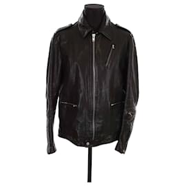 Sandro Lederjacke Schwarz