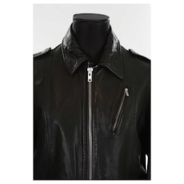 Sandro-Leather jacket-Black