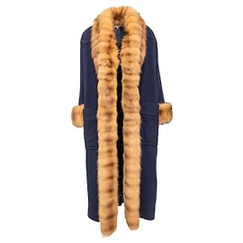 Autre Marque Mario Borsato Wool Coat with Fur Multiple colors